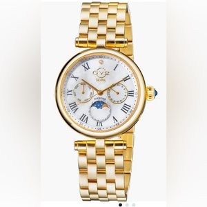 GV2 Gevril Florence Wrist Watch Women Diamond Gold Tone Bracelet Limited Edition